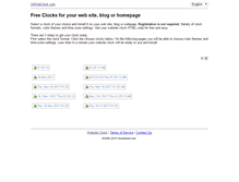 Tablet Screenshot of 24webclock.com